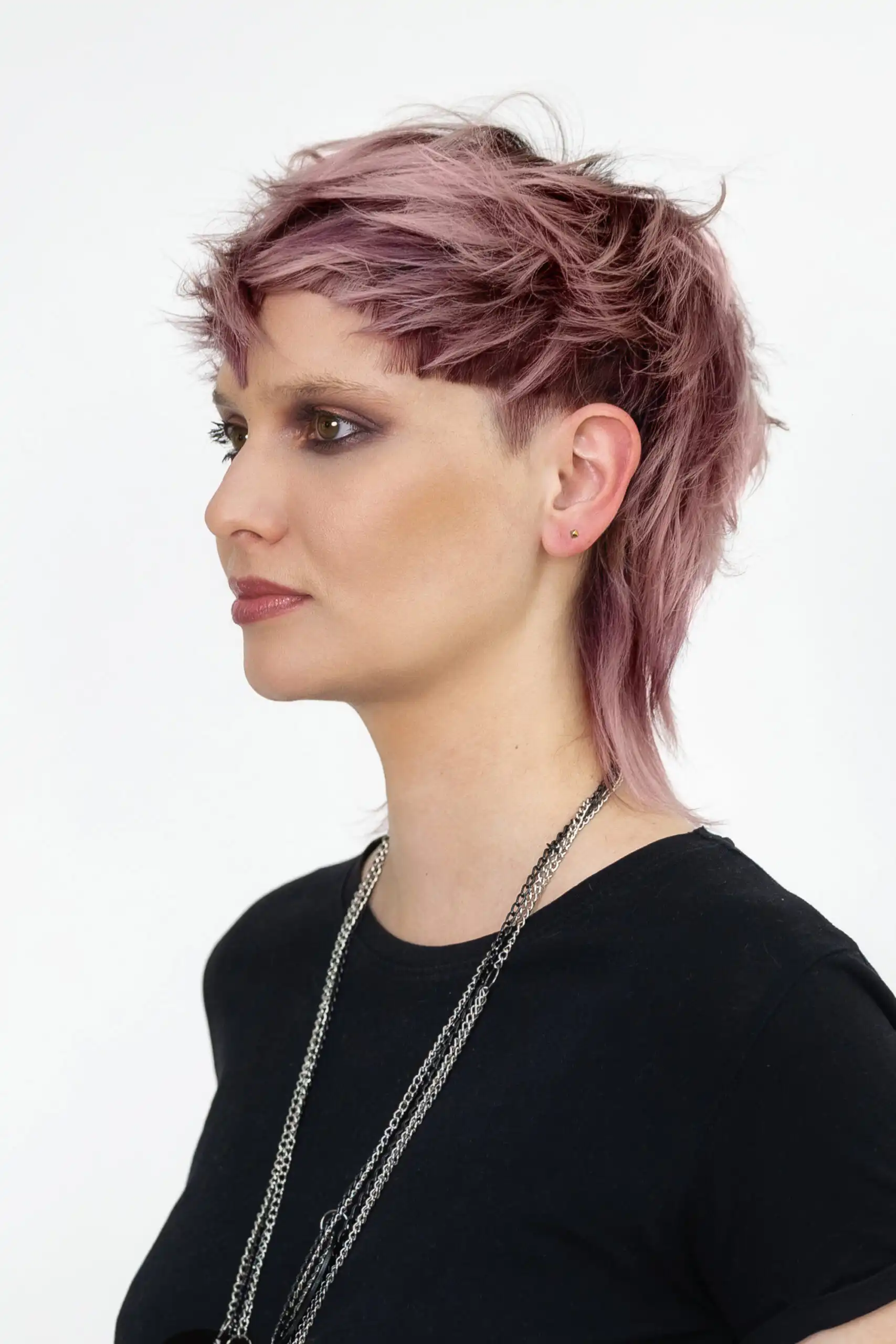Edgy Mullet with Geometric Bangs