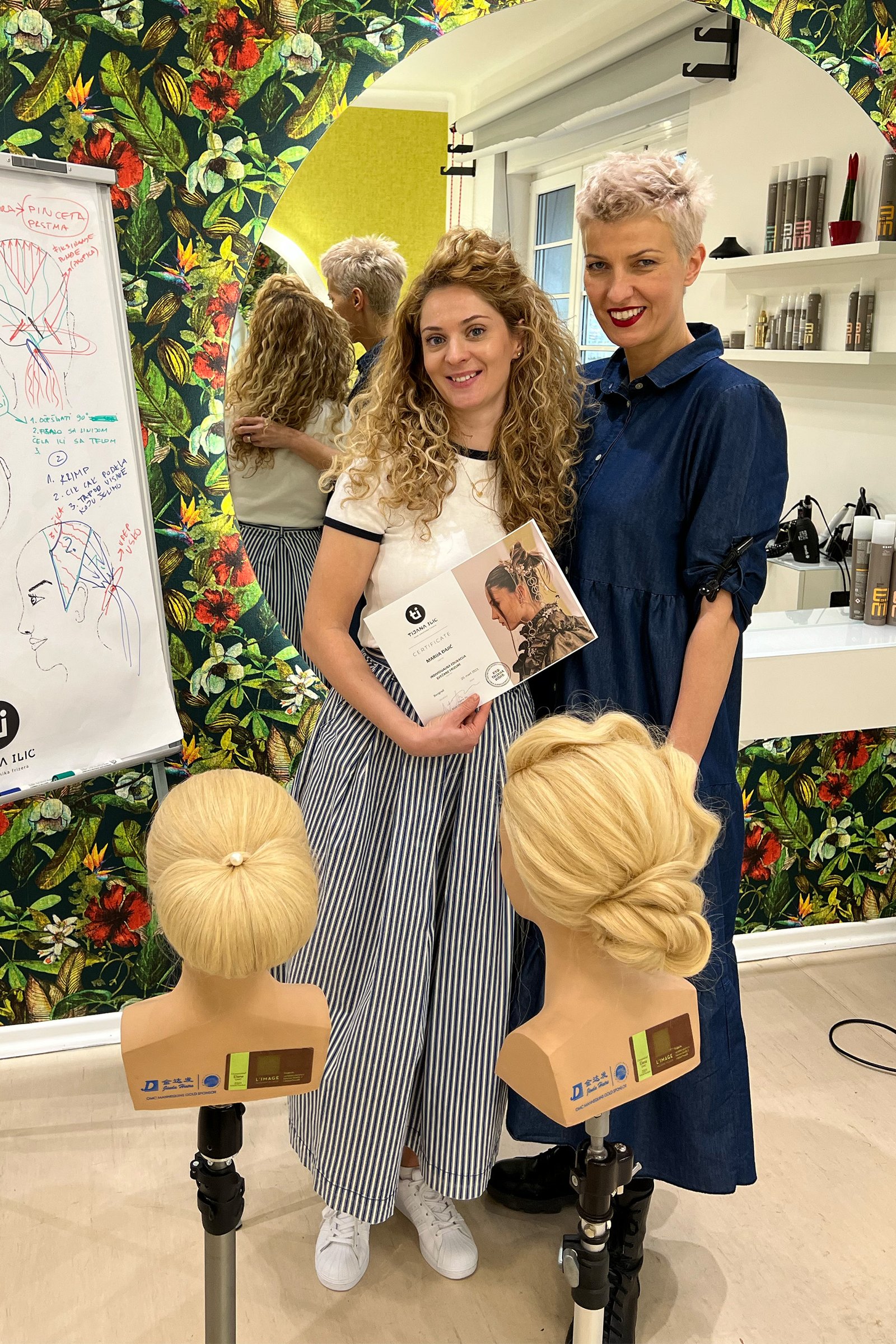 Individual hairdressing education in Tijana’s studio